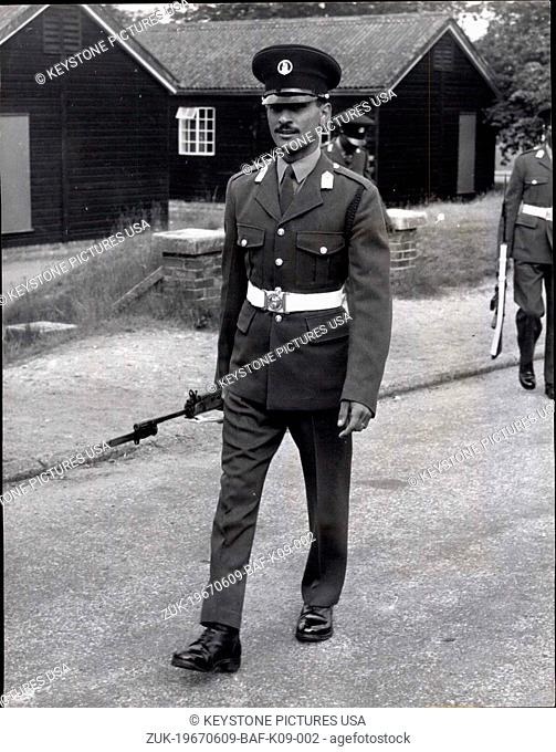 Jun. 09, 1967 - 9.6.67 Commissioning Parade at Mons Officer Cadet School ?¢‚Ç¨‚Äú Lieut. Gen. Sir David Peel Yates, General Officer Commanding-in-Chief Eastern...