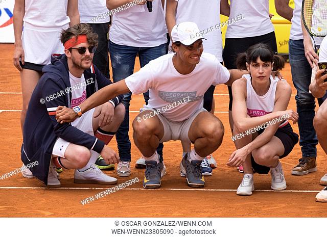 2016 Mutua Madrid Open Charity Match held at Caja Mágica Featuring: Rafael Nadal, Nerea Barros Where: Madrid, Spain When: 29 Apr 2016 Credit: Oscar...