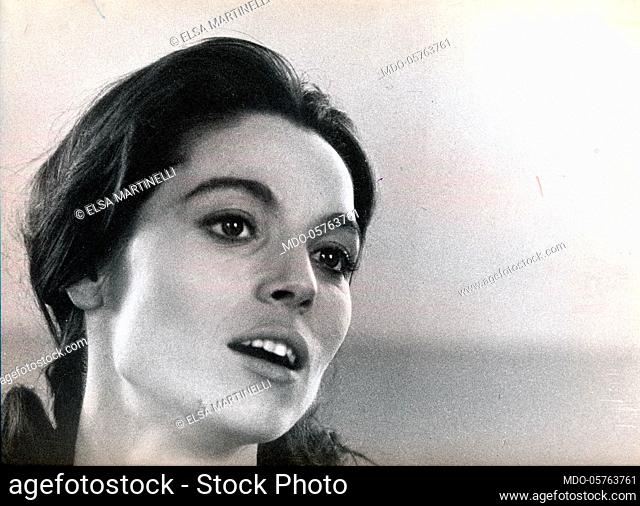 Close-up of Italian actress Elsa Martinelli. 1960s
