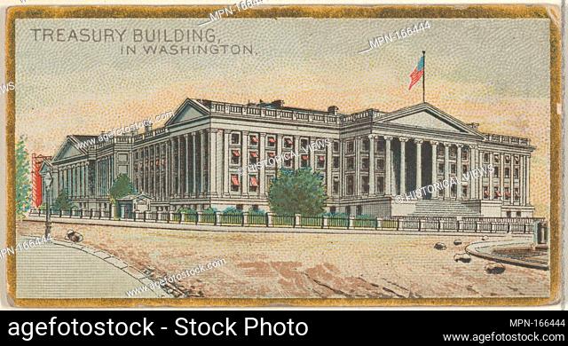 Treasury Building in Washington, from the General Government and State Capitol Buildings series (N14) for Allen & Ginter Cigarettes Brands