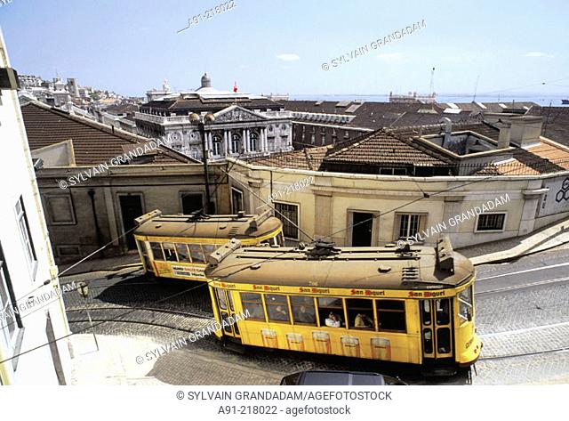 Trams. Lisbon. Portugal