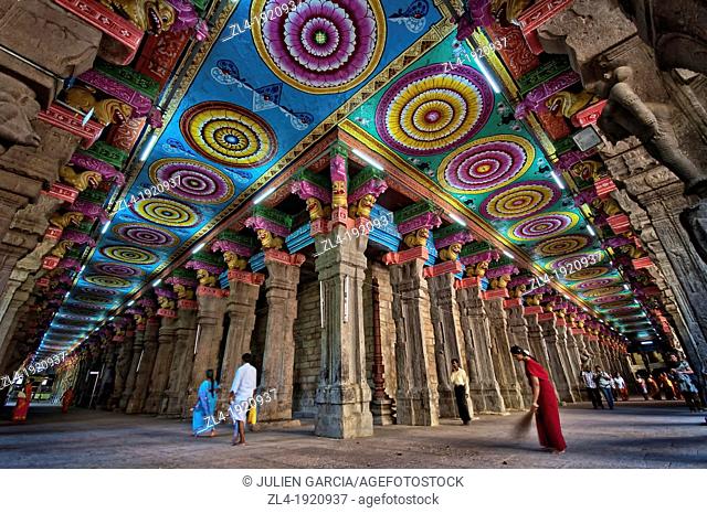 Sri Meenakshi Temple, the largest Hindu temple in South India. India, Tamil Nadu, Madurai. (/Julien Garcia)