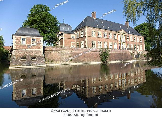 Ahaus Moated Castle, summer residence and hunting lodge of the prince bishops of Muenster, built by Ambrosius von Oelde und Johann Conrad von Schlaun