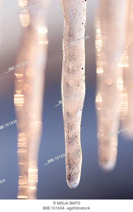 Macro picture of icicles