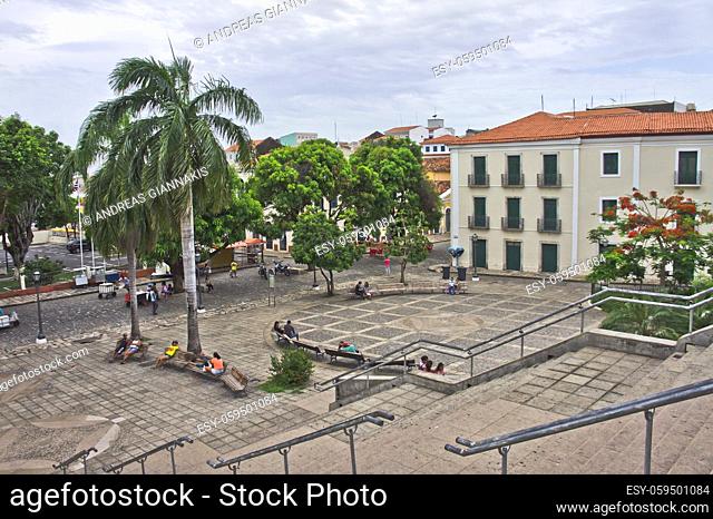 Sao Luis, Old city street view, Brazil, South America