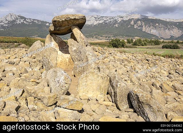 Chabola de la Hechicera dolmen, neolithic, Elvillar, Alava, Basque Country, Spain