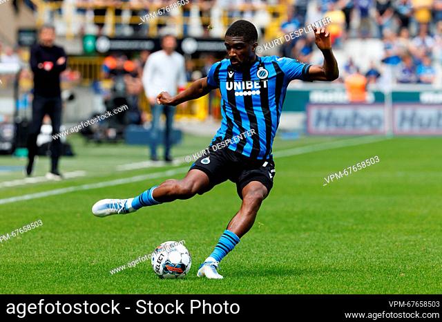 Club's Clinton Mata pictured in action during a soccer match between Club Brugge and Royal Antwerp, Sunday 21 May 2023 in Brugge