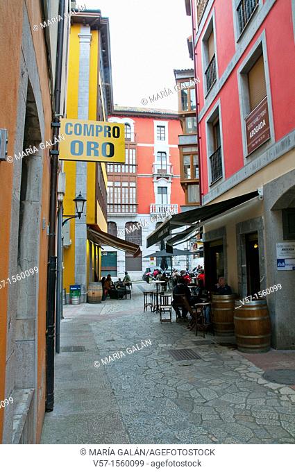 Street. Llanes, Asturias province, Spain