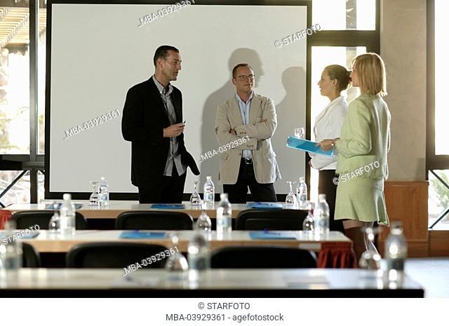 business people, seminar-area, discussion, friendly