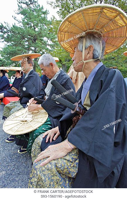 Costumed participants in the Jidai Matsuri