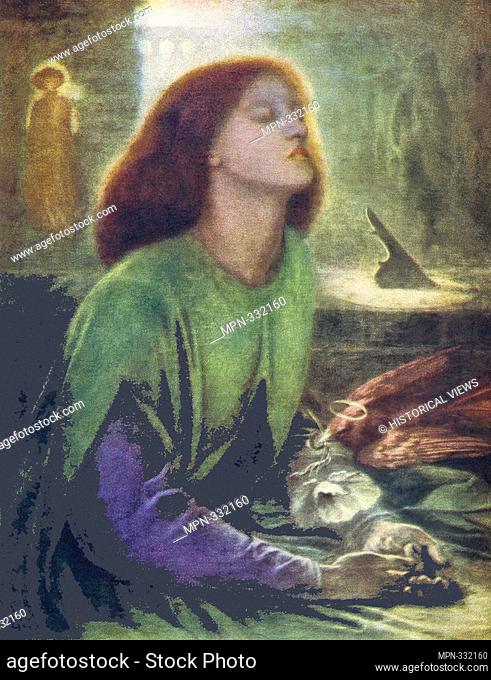 Dante Gabriel Rossetti (1828-1882) was an English port, illustrator, painter, and translate. Rossetti is credited as a founder of the Pre-Raphaelite Brotherhood
