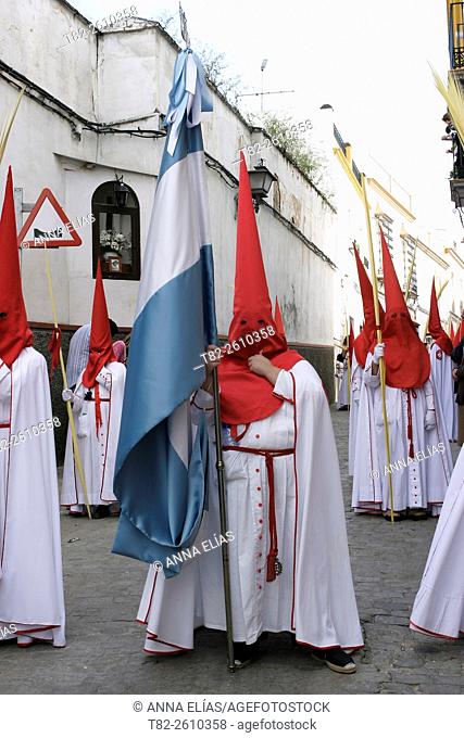 Easter in Spain, Procession of the Borriquita, Marchena, Sevilla, Andalucia, Spain, Europe