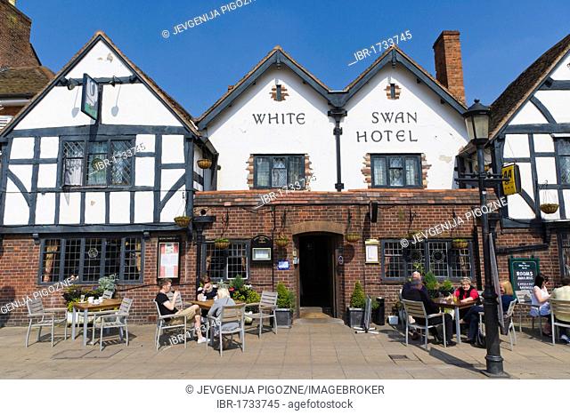 The White Swan Hotel, Rother Street, Stratford-upon-Avon, Warwickshire, England, United Kingdom, Europe