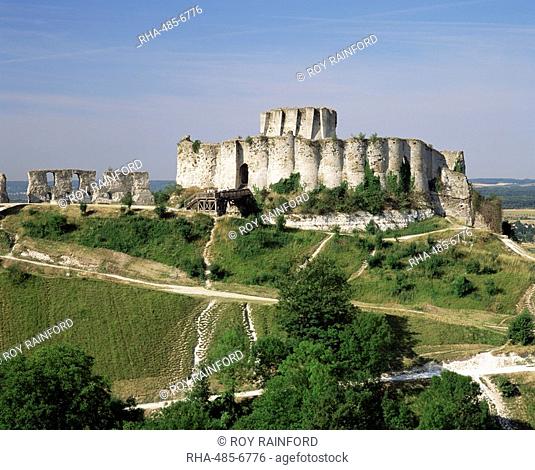 Chateau Gaillard, Les Andelys, Haute-Normandie Normandy, France, Europe