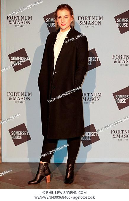 Guests attend the opening party of Skate at Somerset House with Fortnum & Mason Featuring: Stefanie Martini Where: London