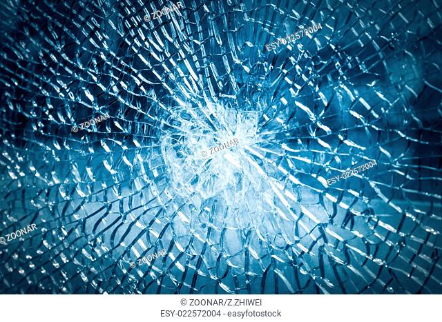 broken tempered glass background