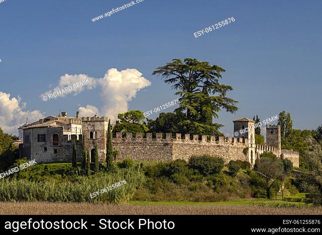 Castello di Castellaro Lagusello, UNESCO site, Lombardy region, Italy