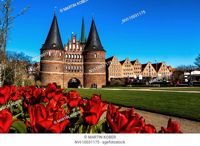 Holsten Gate, Lübeck, Schleswig-Holstein, Germany