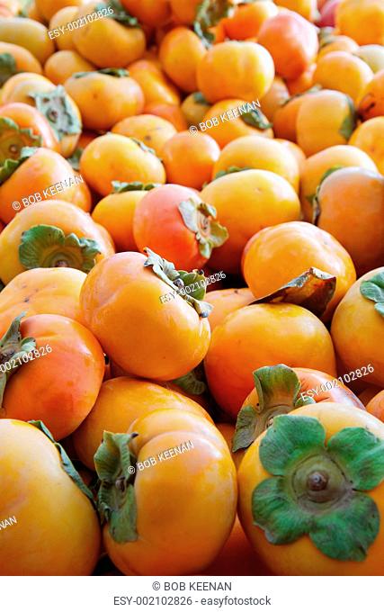 Pile of persimmons