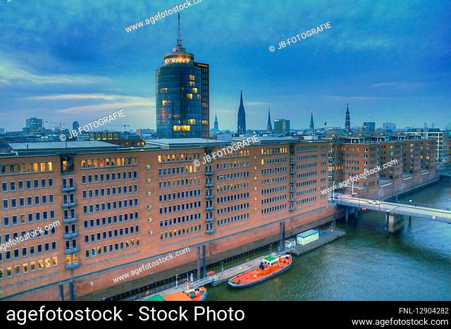Speicherstadt and Hanseatic Trade Center, Hamburg, Germany, Europe
