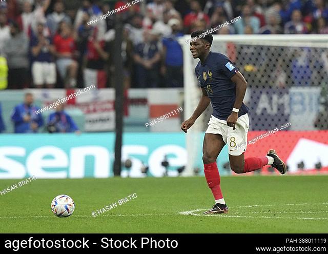 December 10th, 2022, Al Bayt Stadium, Doha, QAT, World Cup FIFA 2022, quarterfinals, England vs France, in the picture France's midfielder Aurelien Tchouameni