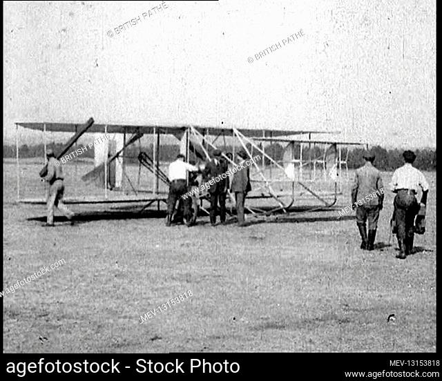 Early Wright Brothers Plane Preparing For A Test Flight At Kitty Hawk, United States Of America - Kitty Hawk, United States of America