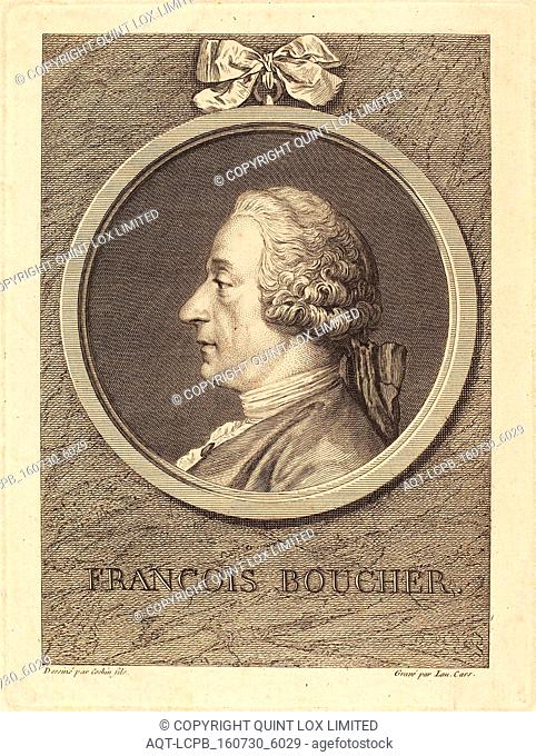Laurent Cars after Charles-Nicolas Cochin I (French, 1699 - 1771), Francois Boucher, etching