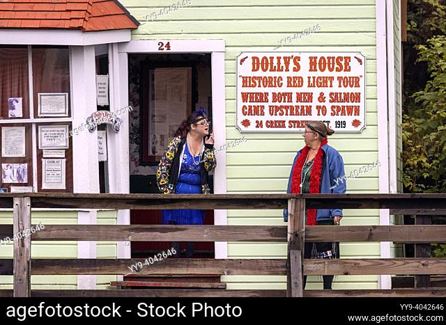 Dolly's House - a historic brotherl on Creek Street in Ketchikan, Alaska, USA