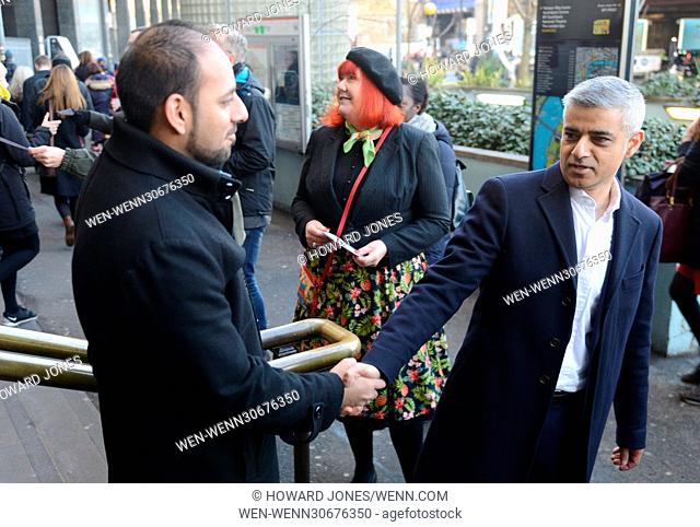London’s Mayor Sadiq Khan visits Waterloo Station protesting against the rise of national rail fares and calls on the government to implement a fares freeze...
