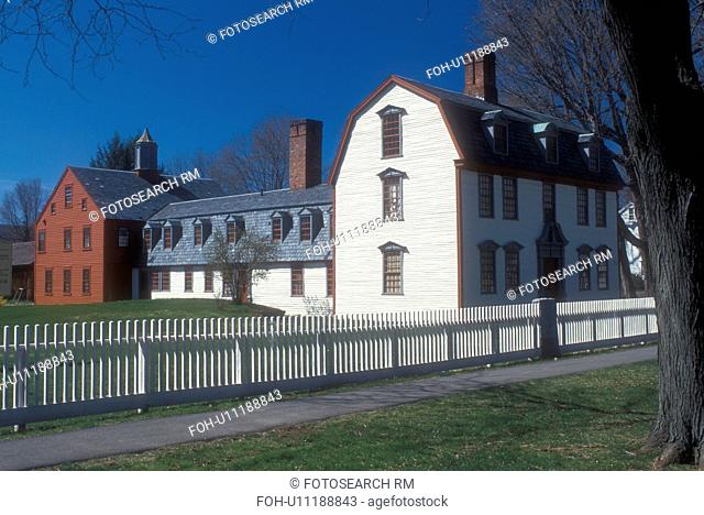 Massachusetts, Deerfield, The Berkshires, Dwight House in Historic Deerfield, Massachusetts in the spring
