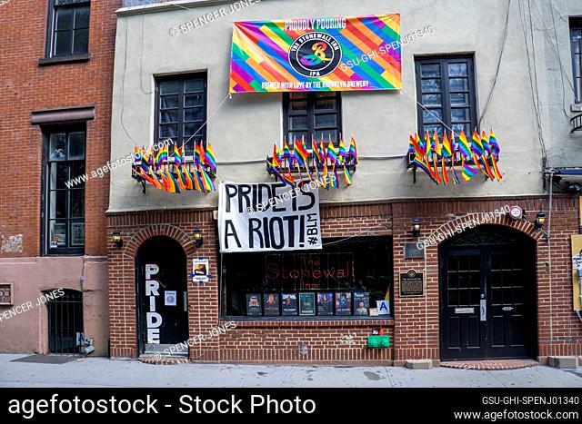 Stonewall Inn, Christopher Street, New York City, New York, USA