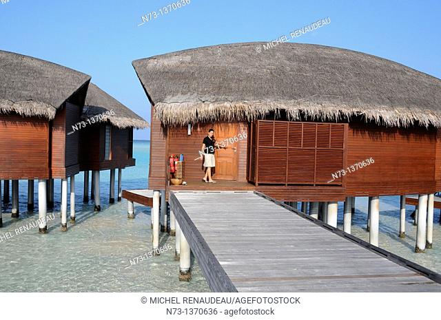 Indian Ocean, Maldives, South Male Atoll, Dhigufinolhu, Anantara Resort Dhigu