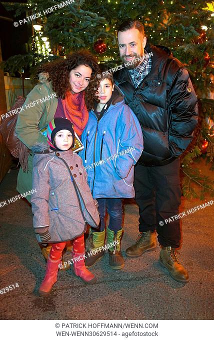 13th Roncalli Weihnachtscircus at Tempodrom in Mitte. Featuring: Bürger Lars Dietrich, Tuerkiz Talay, son Milo, daughter Marvi Where: Berlin