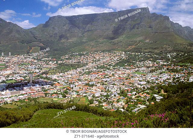Table Mountain. Cape Town, general view. South Africa