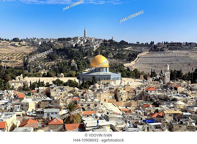 Middle East, Middle Eastern, Israel, Israeli, Architecture, building, Landscape, scenery, scenic, Cityscape, View from above, house, houses, Jerusalem, City