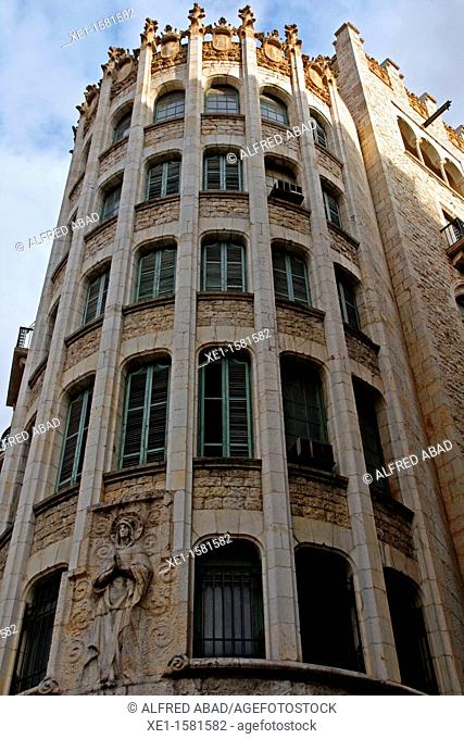 building of the Caixa de Pensions, 1914-1917. arq: Enric Sagnier, Barcelona, Catalonia, Spain