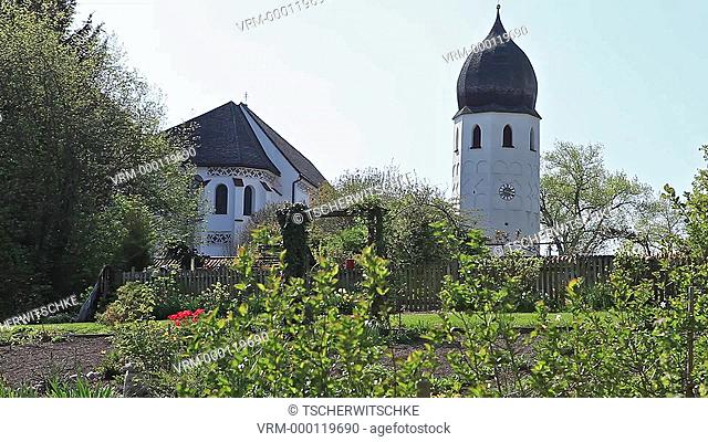Church, Chiemsee, Bavaria, Germany, Europe