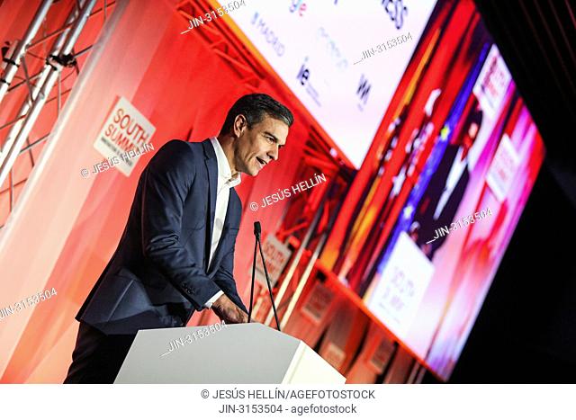 SpainÕs Prime Minister, PEDRO SANCHEZ attending the closing acts of 'South Summit 2018', an event that for 3 days has brought together 'La Nave' to...