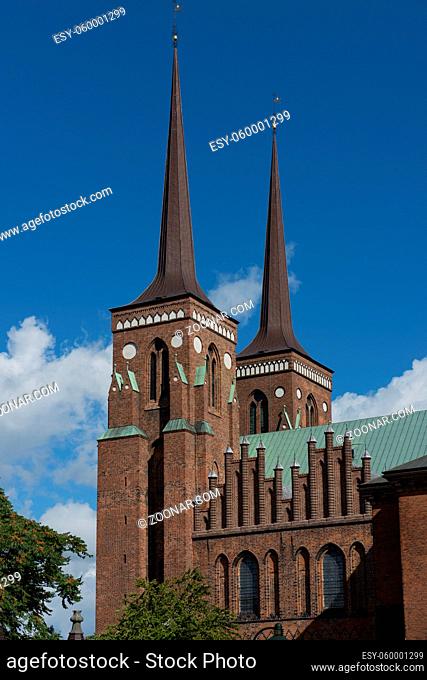 The Cathedral of Roskilde in Denmark, world heritage site of Unesco