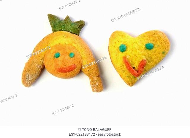 colorful multicolor funny biscuits shapes