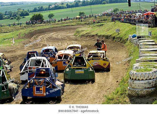 gymkhana car crash race, Austria, Lower Austria, Weinviertel, Hollabrunn