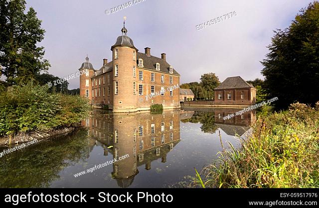 Castle Slangenburg seen from the surrounding park near the dutch town Doetinchem