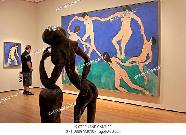 THE DANCE', PAINTING BY HENRI MATISSE 1869-1954, MOMA, MUSEUM OF MODERN ART, MIDTOWN MANHATTAN, NEW YORK CITY, NEW YORK STATE, UNITED STATES