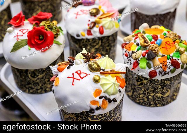 Russia. A view of decorated Easter cakes. Kirill Kukhmar/TASS