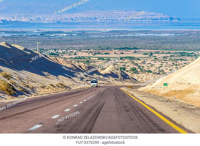 Highway 65 in Arabah area of Jordan