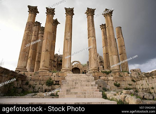 Jerash, Temple of Artemis (2th century). Jordan