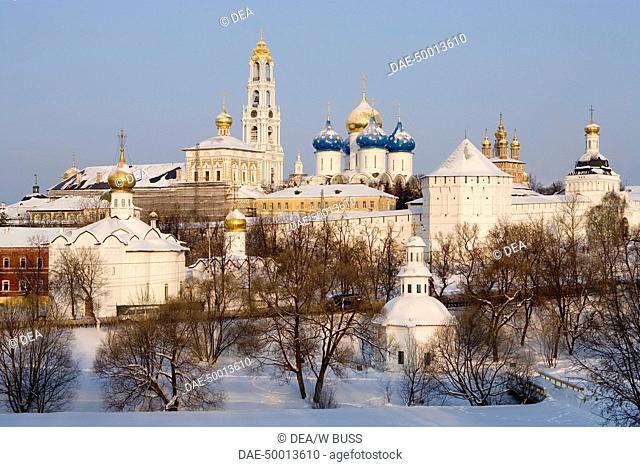 Russia - Sergiev Posad, Moscow area. The complex of the Trinity St. Sergius Monastery, 14th-19th century (UNESCO World Heritage List, 1993)