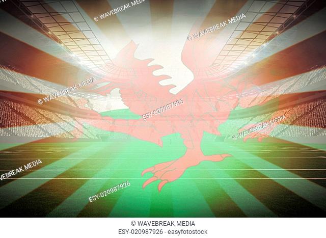 Composite image of cropped wales flag