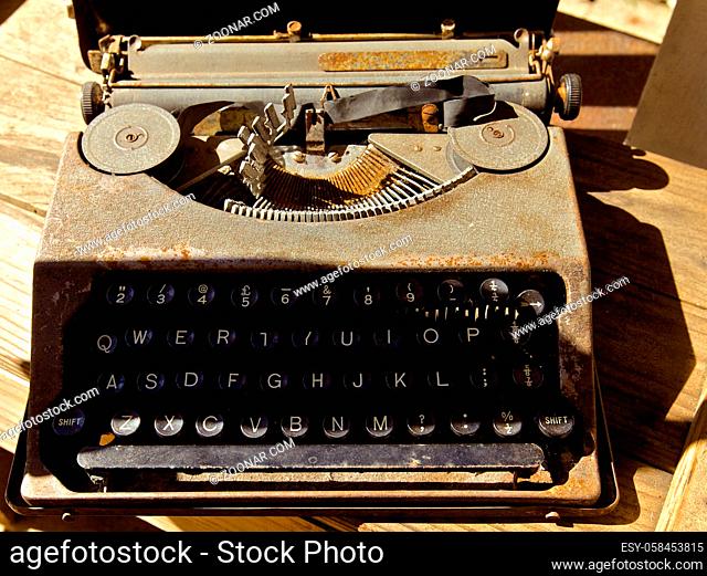 Old antique typewriter