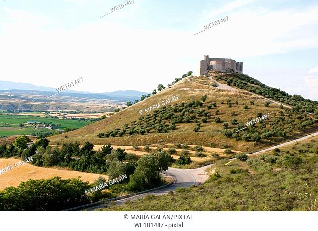 Castle and landscape. Jadraque, Guadalajara province, Castilla La Mancha, Spain